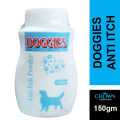 DOGGIES Anti Itch Powder For Pets Itching 150gm By Crown Aquatics. 