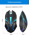 Premium USB Wired Gaming Mouse | 1000 DPI Ergonomic LED RGB E-Sports Mouse for PC, Laptop, Computer | Ultra Lightweight with 1.5m Braided Cable for Work and Competitive Games | Gaming Mouse | Mice. 