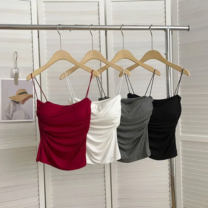Top%20casual%20short%20sleeveless%20vest%20strap%20bra%20women's%20tank%20top%20summer%20suspender%20built-in%20thin%20tank%20top%20t-shirt%20top%20solid%20color%20-%20Image%203