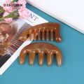 DISICHEN Fashion 1Pc Natural Ox Horn Pocket Comb Wide Toothed SPA Massage Brush Hair Care Tool. 