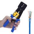 RJ45 Crimp Tool Pass Through Crimper Ethernet Cable Connector Crimping Tool Ratcheting Hand Tools - Wire Stripper - Crimper - Cutter. 