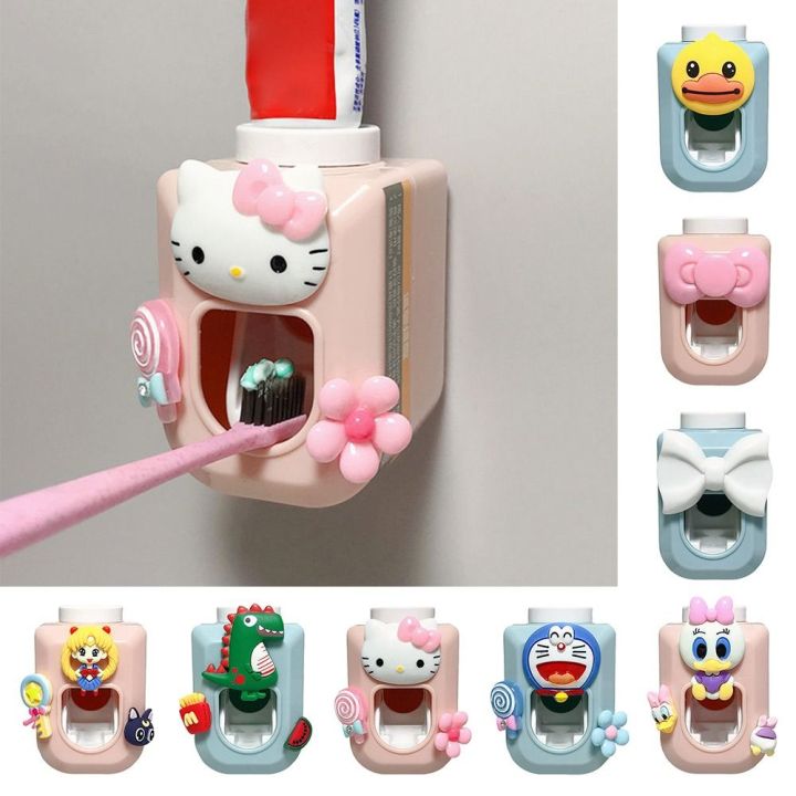 Kawaii Wall Mounted Sanrio Toothpaste Squeezer Anime Cartoon Hello ...