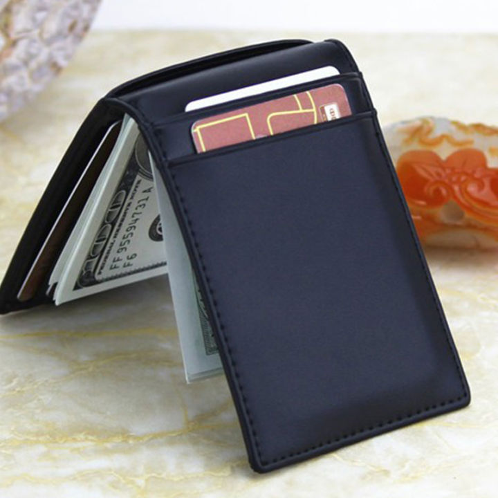 High%20Quality%20Yunshuo%20credit%20card%20clip%20money%20slim%20leather%20men's%20RFID%20bifold%20wallet%20front%20pocket%20holder%20-%20Image%205