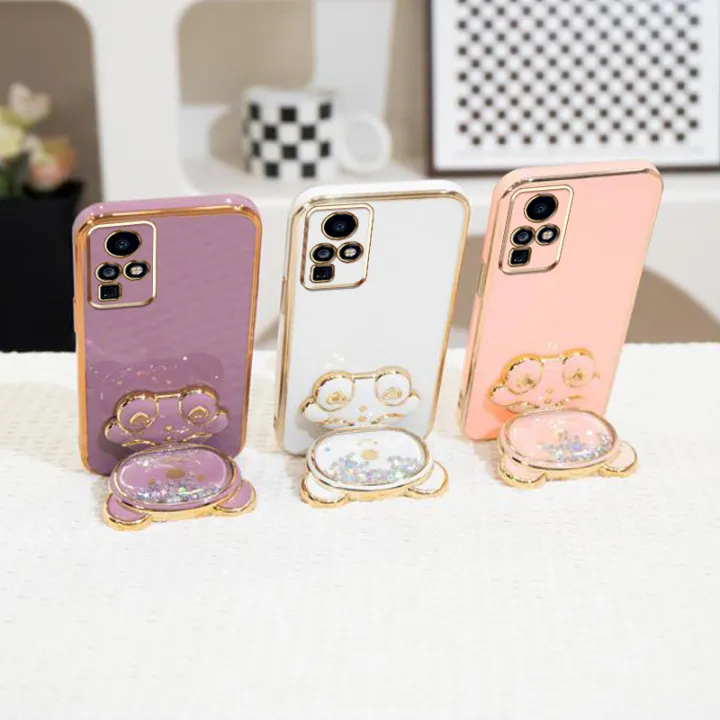 AnDyH%20Phone%20Case%20for%20Infinix%20Zero%20X%20Neo%20Zero%20X%20Pro%20X6810%20X6811%20X6811B%20Cute%20Quicksand%20Liquid%20Bear%20Bracket%20Anti%20Drop%20Camera%20Protection%20-%20Image%208