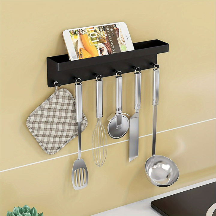 Key%20Holder%20For%20Wall%20Decor%20Mail%20Shelf%20Organizer%20Tableware%20Hanger%20Wall%20Mounted%20With%206%20Hooks%20Storage%20Rack%20For%20Kitchen%20Bathroom%20JINBING%20-%20Image%204