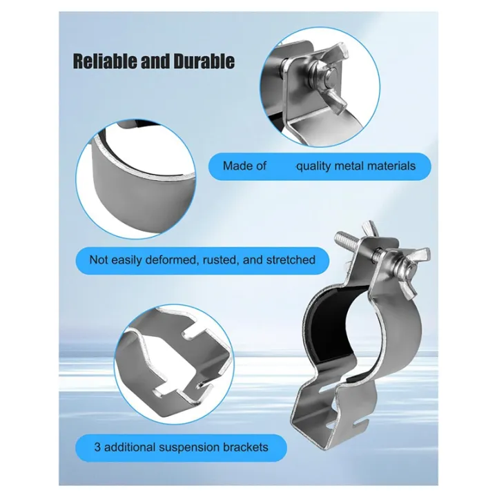 2Pcs%20Adjustable%20Upright%20Clamp%20for%201.5in%20Diameter%20or%202in%20Diameter%20Brackets,%20Pipe%20and%20Drape%20Clamps%20for%20Hanging%20Accessories%20-%20Image%203