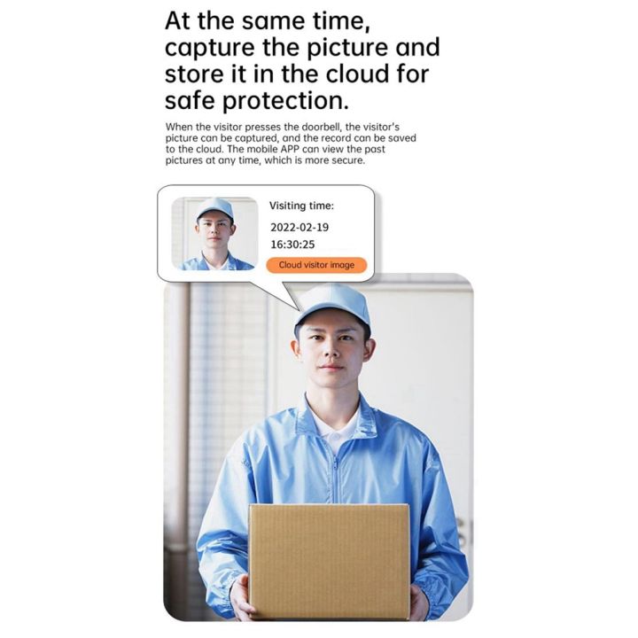 ARELENE%20Tuya%20Smart%20Doorbell%20with%20HD%20Night%20Vision%20WIFI%202-Way%20Intercom%20Real-Time%20Viewing%20for%20Home%20Security%20System%20Black%20-%20Image%204