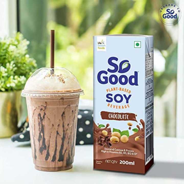 So Good Soy Milk Chocolate  (100% Vegan Milk, Plant Based Milk, Barista Edition)- 200Ml