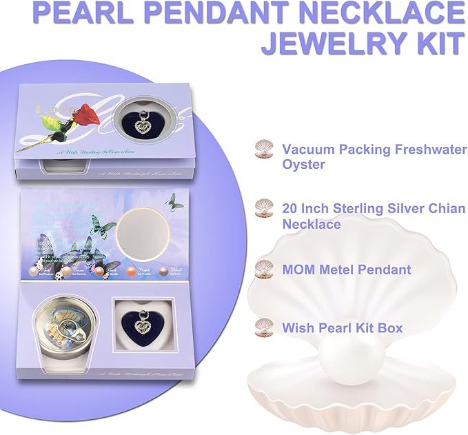 ANX%20Wish%20Pearl%20Necklace%20Making%20Kit,Oysters%20with%20Pearls%20Inside,%20DIY%20Love%20Necklace%20Gift%20Set%20For%20Her%20/%20Pendant%20For%20Her%20-%20Image%204