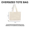 New style Tote Bag Shoulder Handbag bag for women's and unisex essential tote bag Canvas Cotton Tote Bag Off White Stylish bag made with high grade Fabric 260gsm canvaCotton design by Giado Plain oversized big bag Large capacity travel bag aesthetic colo. 