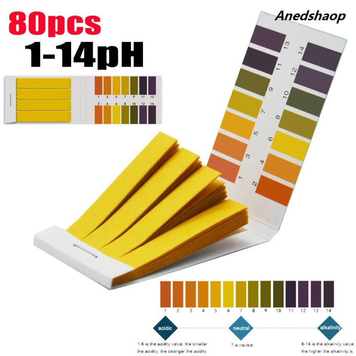 HaohuishopHot Selling PH Litmus Paper with Comparison Chart PH Indicator Test Strips Hot Selling Precision PH Test Papers Professional for Water Urine Soil