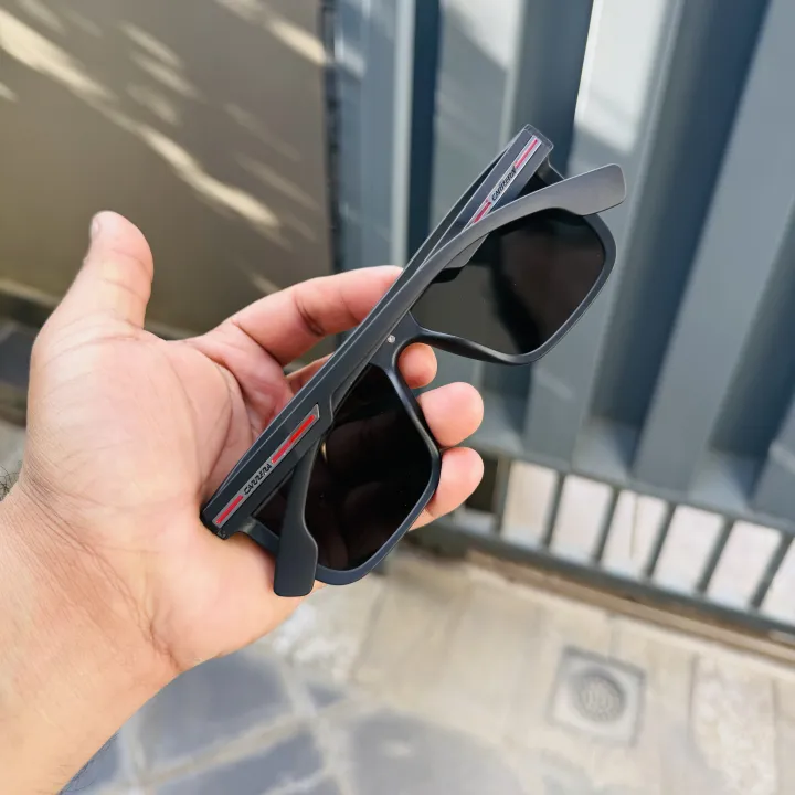 Carrera%20CA09S%20Matte%20Black/Grey/Blue/Trasparent%20Frame%20Polarized%20Square%20Frame%20Sunglasses%20For%20Men%20%7C%20UV%20400%20Protection%20Solid%20Square%20Sunglasses%20For%20Men%20-%20Image%209