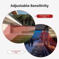 IP65 Waterproof Solar Powered WiFi Infrared Motion Sensor Detector Alarm Tuya PIR Audible and Visual Home Security System. 