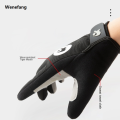 Wenefang 1Pair Gel Full Finger Cycling Gloves Anti-Slip Anti-sweat Anti Shock MTB Road Bike Gloves Bicycle Left-Right Hand Gloves. 
