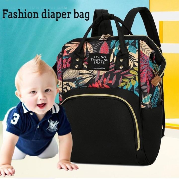 Multi-Function Backpack Diaper Bag, Stroller Organizer & Nursing Bag For Mom