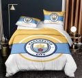 Manchester City Football Club King Bedsheet - 2 pillowcase. 