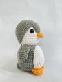 Knitted Penguin Doll 8". 