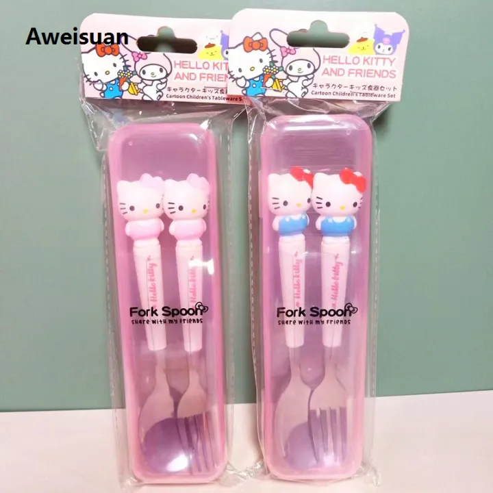 amorol%20utensils%20Cinn%20children's%20tableware%20HAweisuan%20Sanrio%20ello%20Kitty%20Luxury%20Melody%20Kuromi%20silicone%20handle%20meal%20l%20forks%20and%20spoons%20for%20children%20-%20Image%202