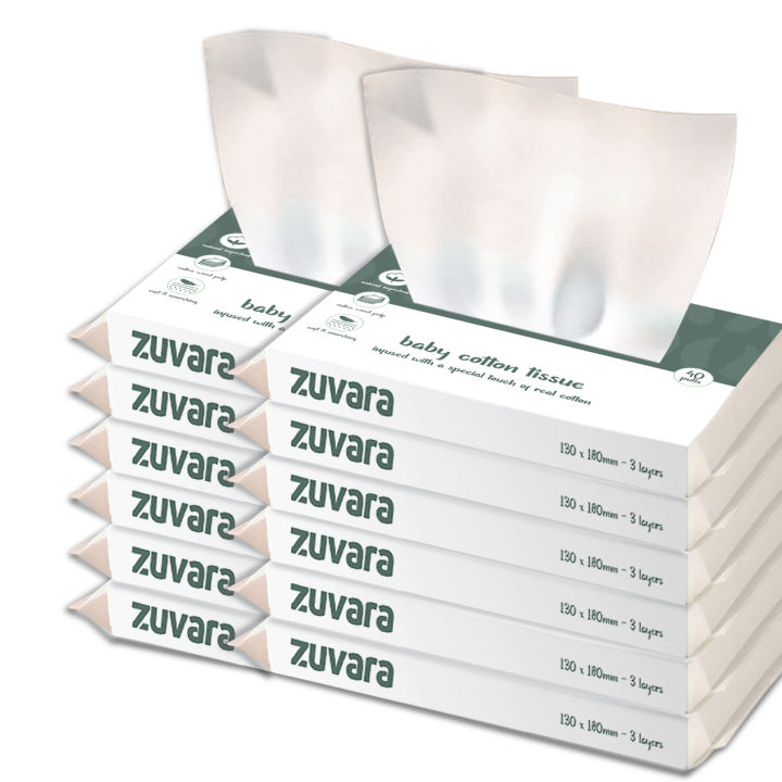 Baby Moisturing Tissue - 40 Pulls (Pack of 12)