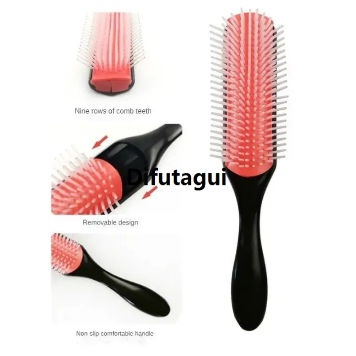 Difutagui%20New%201pc%209-Rows%20Detangling%20Hair%20Brush%20Scalp%20Massager%20Straight%20Curly%20Luxury%20Hair%20Styling%20Tools%20Massage%20Treatments%20Hair%20Comb%20Salon%20Tool%20-%20Image%205