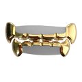 Hip Hop Teeth Set Top & Bottom Half Teeth Fangs Slim Grills Halloween. 