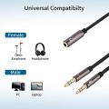 Aux Cable Type B 3.5MM Audio Cable Jack Headphone  Microphone. 
