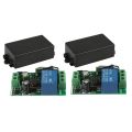 FORIDE 2X Universal 433 MHz AC 220V 1 Channel Remote Control Switch Mini Wireless Relay Receiver Module. 