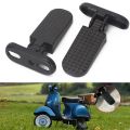 1 Pair Lightweight Quick Release Bike Rear Pedals Aluminium Alloy Non-Slip Bike Pegs Universal Foldable Ebike Pegs for Electric Bicycle. 