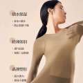 Meiqiu Winter Clothes Antibacterial High Elasticity Tummy Control Moisturizing Skin Care Ultra-Thin Base Layer Thermal Underwear Top Set for Women. 