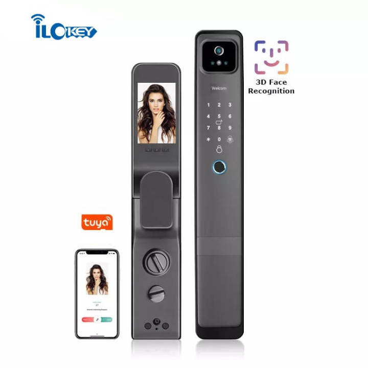 Tuya Wifi Face Recognition Door Lock With Camera | Daraz.com.np