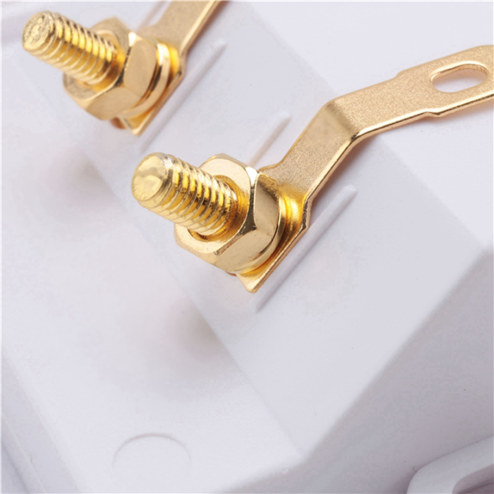 fasdaga%205X%20Wall%20Socket%20Connection%20Port%20with%202%20Jack%20Speaker%20White%20-%20Image%206