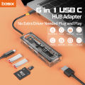 Basix usb c hub 6 in 1 Type-C to USB3.0 HD-MI USB-C PD3.0 Data SD TF hub docking station for macbook air M1 M2 ipadpro usb hub. 