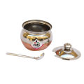 Fms Steel Ghee Pot. 