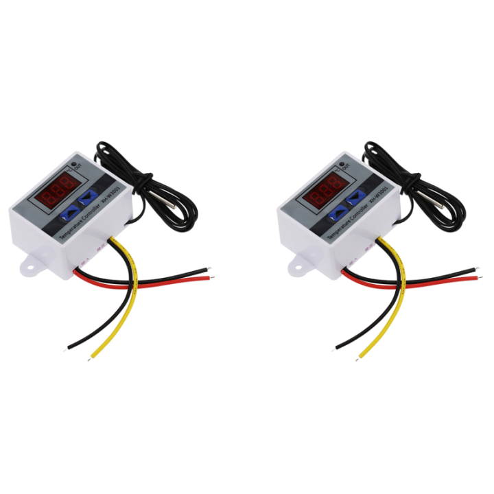 2X Digital Temperature Controller Display Thermostat Control Switch and ...