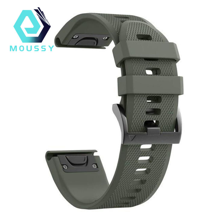 Watch Band 22mm Quick Release Soft Silicone Smart Watch Wrist Strap Replacement for Garmin Fenix 7X 6X 6 5X Plus