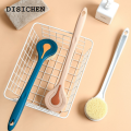 DISICHEN Fashion 1pc Long Handle Bath Brush Soft Hair Bath Brush Back Ball Brush Bathroom Body Brushes Mud Back Scrubber Shower Massage Brush. 
