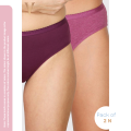 Van Heusen Women's Antibacterial Assorted Hipster Panty (Pack of 2) - 11105. 