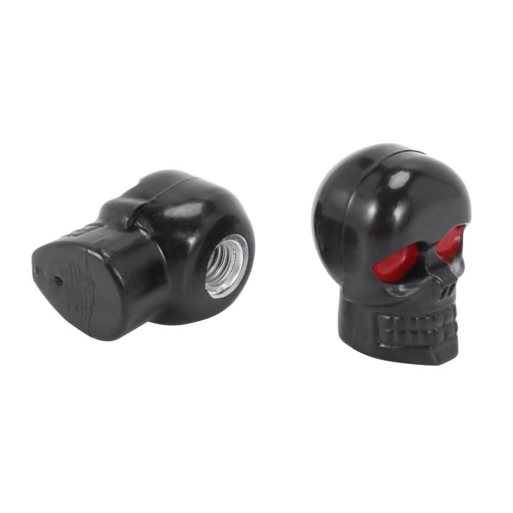 NAMUNY%204%20Pair%20Motorcycle%20Skull%20Number%20Plate%20Frame%20Screws%20Fitting%20Screw%20Black%20-%20Image%202