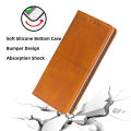 Case For iPhone 15 cover Wallet leather flip phone case + TPU back cover card case magnetic protection cover. 