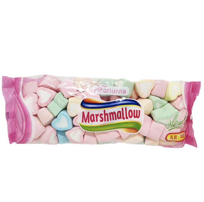 Fortunna Marshmallow Assorted Flavours And Shapes 140 Gram