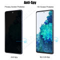 fashion (Fingerprint Doesn't Work) For Samsung Galaxy S20 FE 5G / 4G 3pcs Private Tempered Glass Camera Lens Privacy Screen Protector. 