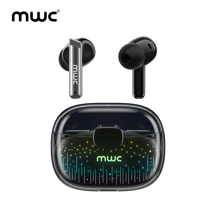 MWC EarPods Pro (MT999) | Bluetooth 5.4 Premium TWS | ANC & ENC (4 mics) | 10mm Driver | RGB Light | 10ms Ultra Low Latency | iPx6 Water Resistance | 40Hours Playtime