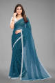 Self Design Bollywood Net Saree For Women. 