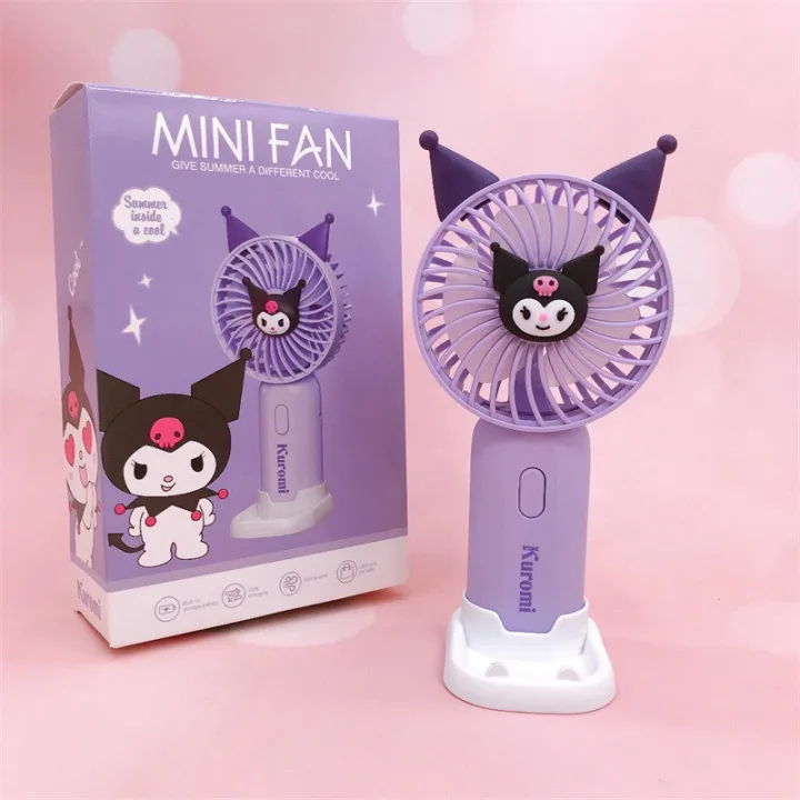 Sanrio%20Cartoon%20Portable%20Handheld%20Small%20Fan%20Cute%20Mini%20Kuromi%20Melody%20Children%20Students%20Desktop%20Small%20Electric%20Fans%20-%20Image%207