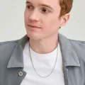 Simple Silver Plated Necklace For Men | Fashion Metal/Alloy Material Minimalist Chain Necklace For Men. 