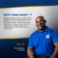 Ronnie Coleman King Whey Protein 2lbs Chocolate Flavor with 100% Whey Protein ISOLATE and Concentrate Blend USA Brand. 