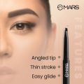 MARS Micro Precision Brow Pencil with spoolie | Retractable & Easy Glide | Long Lasting & Natural finish (0.4 g). 
