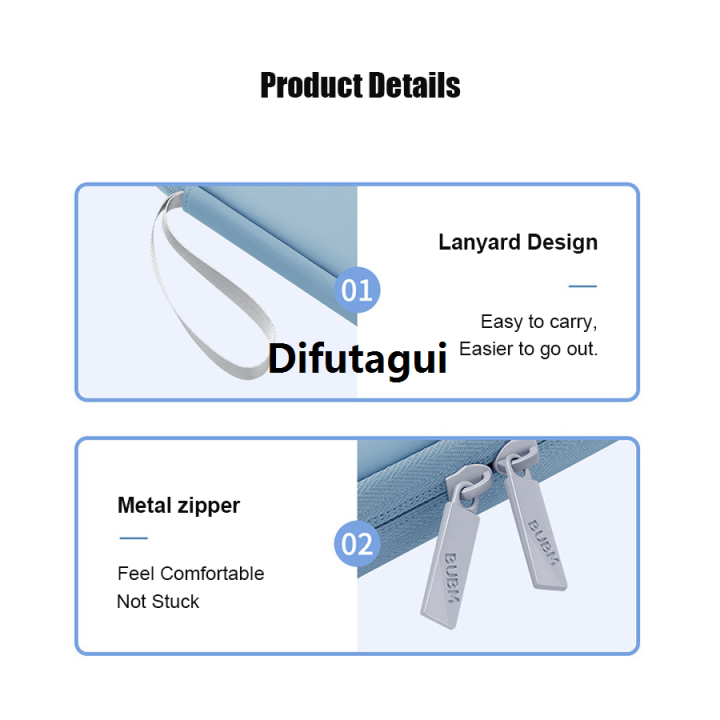 Difutagui%20Fashion%20Tablet%20Sleeve%20Bag%209-11%20for%20iPad%20Pro%20AIR%2011%2010.2%2012.9%2013%20Case%20%E3%80%902025%20Version%E3%80%91%20For%20Samsung%20Xiaomi%20Redmi%20Huawei%20Lenovo%20Shockproof%20PU%20Pouch%20Bags%20-%20Image%203