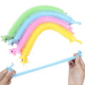 5Pcs Fidget Worm Noodle Stretch String Kawaii Unicorn Party Favors For Kids Autism Sensory Toys Juguetes Antiestrés Para Niños. 