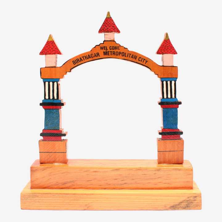 Wooden Biratnagar Gate Token